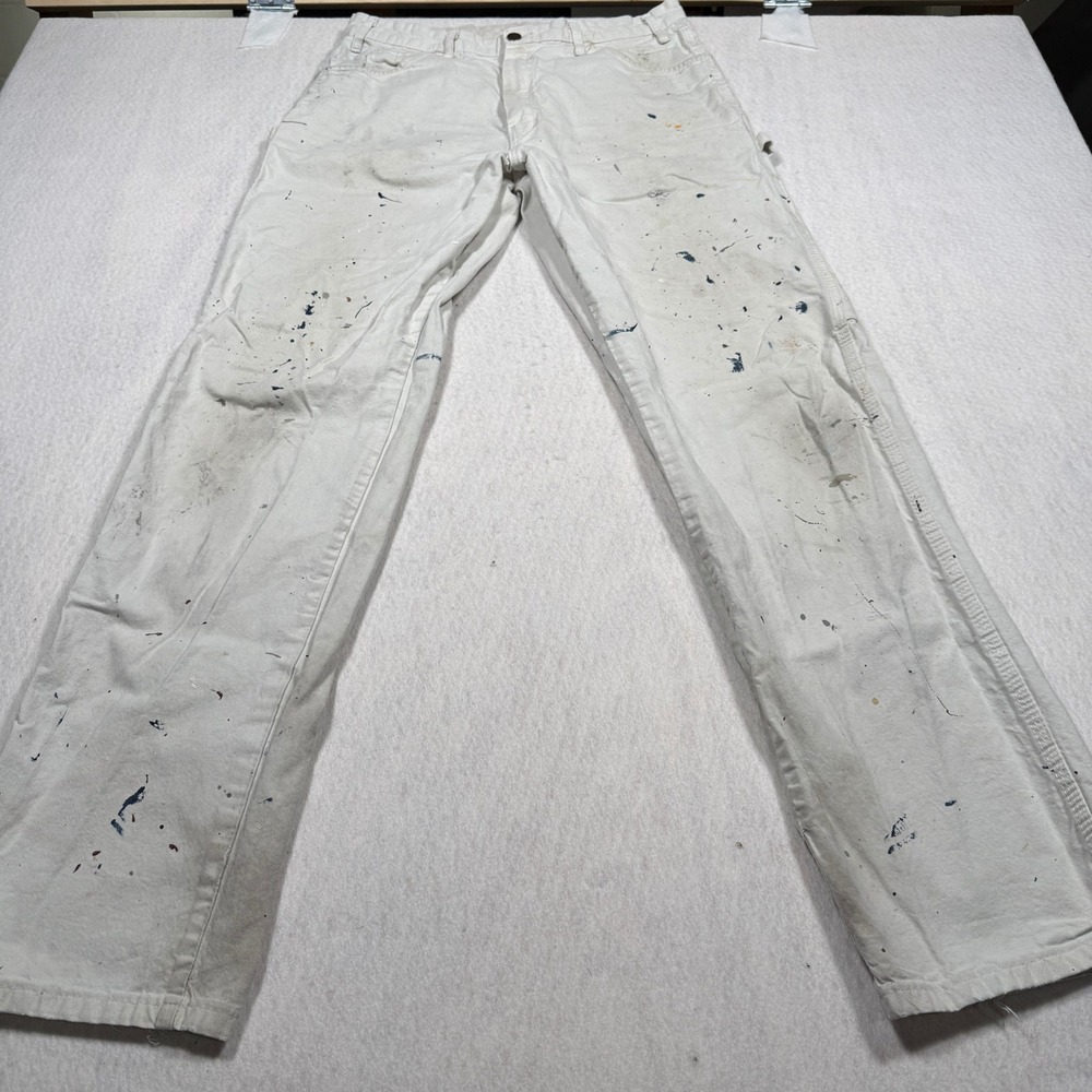 Dickies Sherwin Williams Carpenter Pants Mens 30x31 White Workwear W94122K